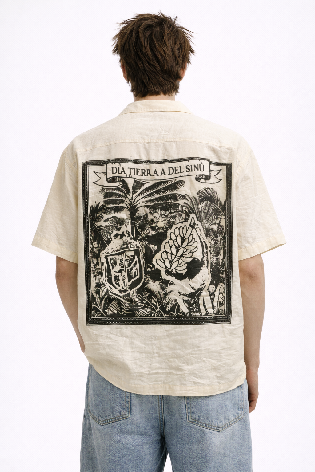 Warm crushed fabric shirt