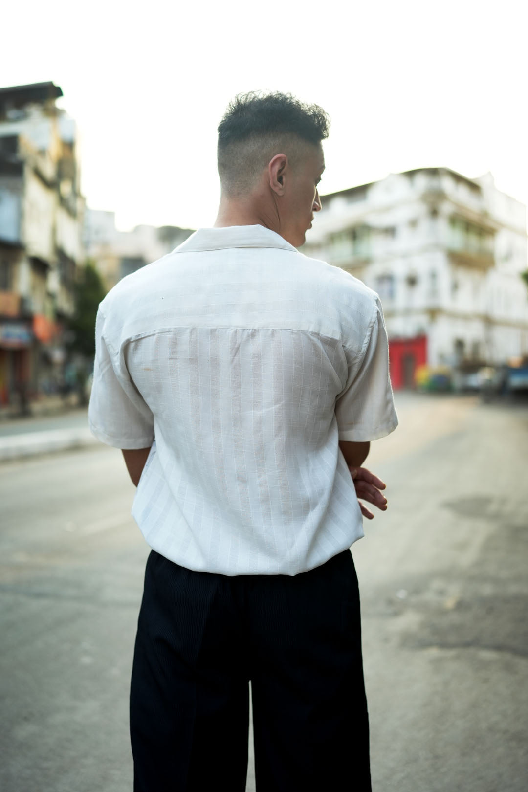 CLOUDY BELL VINTAGE SAILOR COLLAR SHIRT