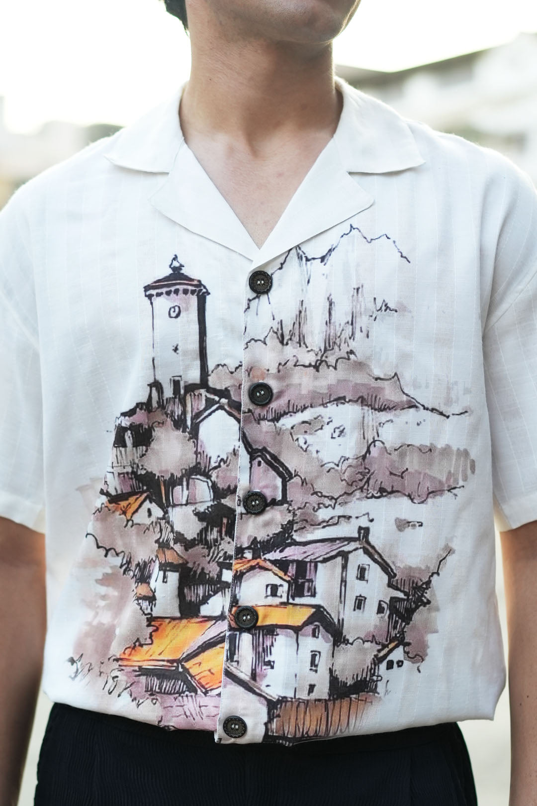 OLD CABINS VINTAGE SAILOR COLLAR SHIRT