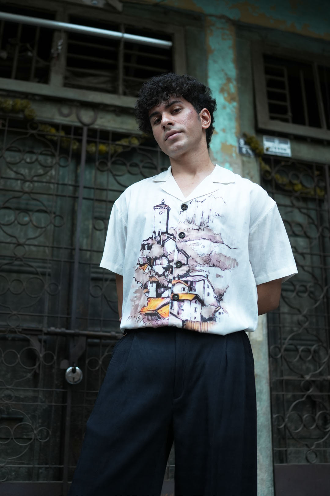 OLD CABINS VINTAGE SAILOR COLLAR SHIRT