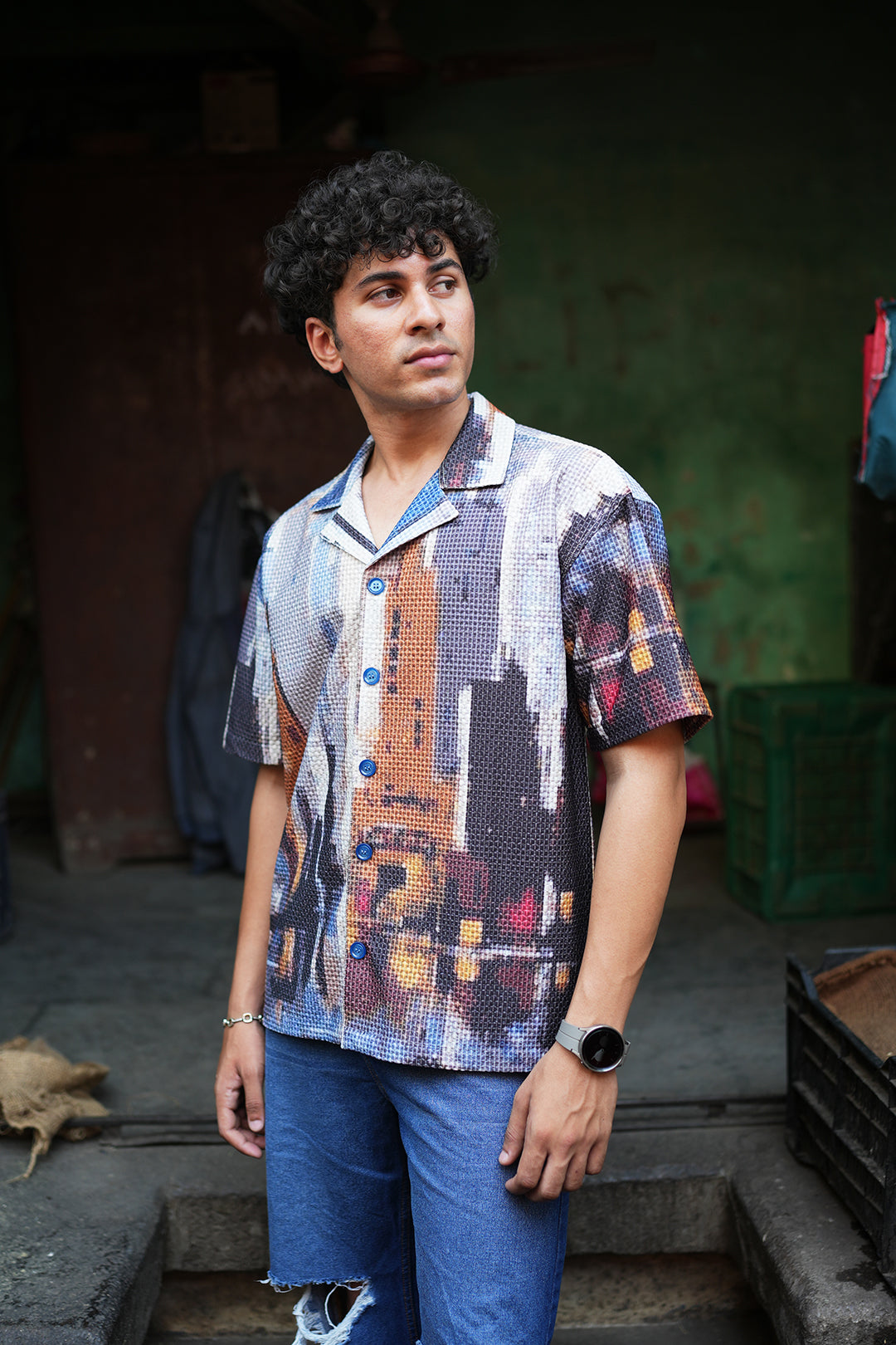 CITY PIXEL DARK SHIRT
