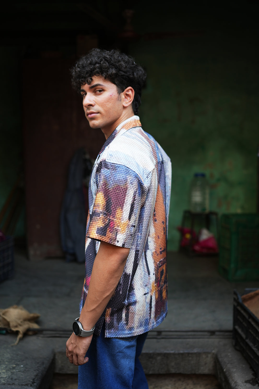 CITY PIXEL DARK SHIRT