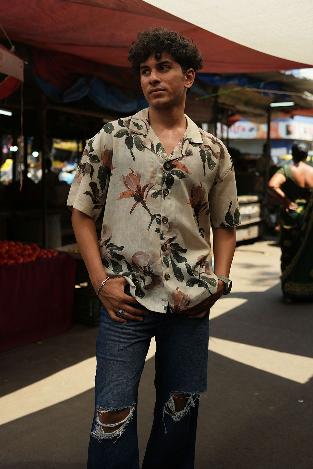 IVY FLORAL LINEN SHIRT