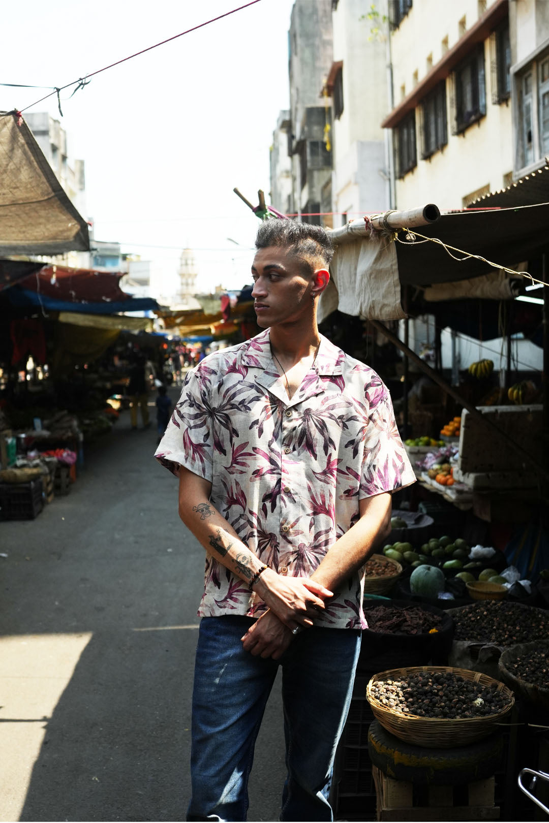 WILD FLOWER LINEN SHIRT