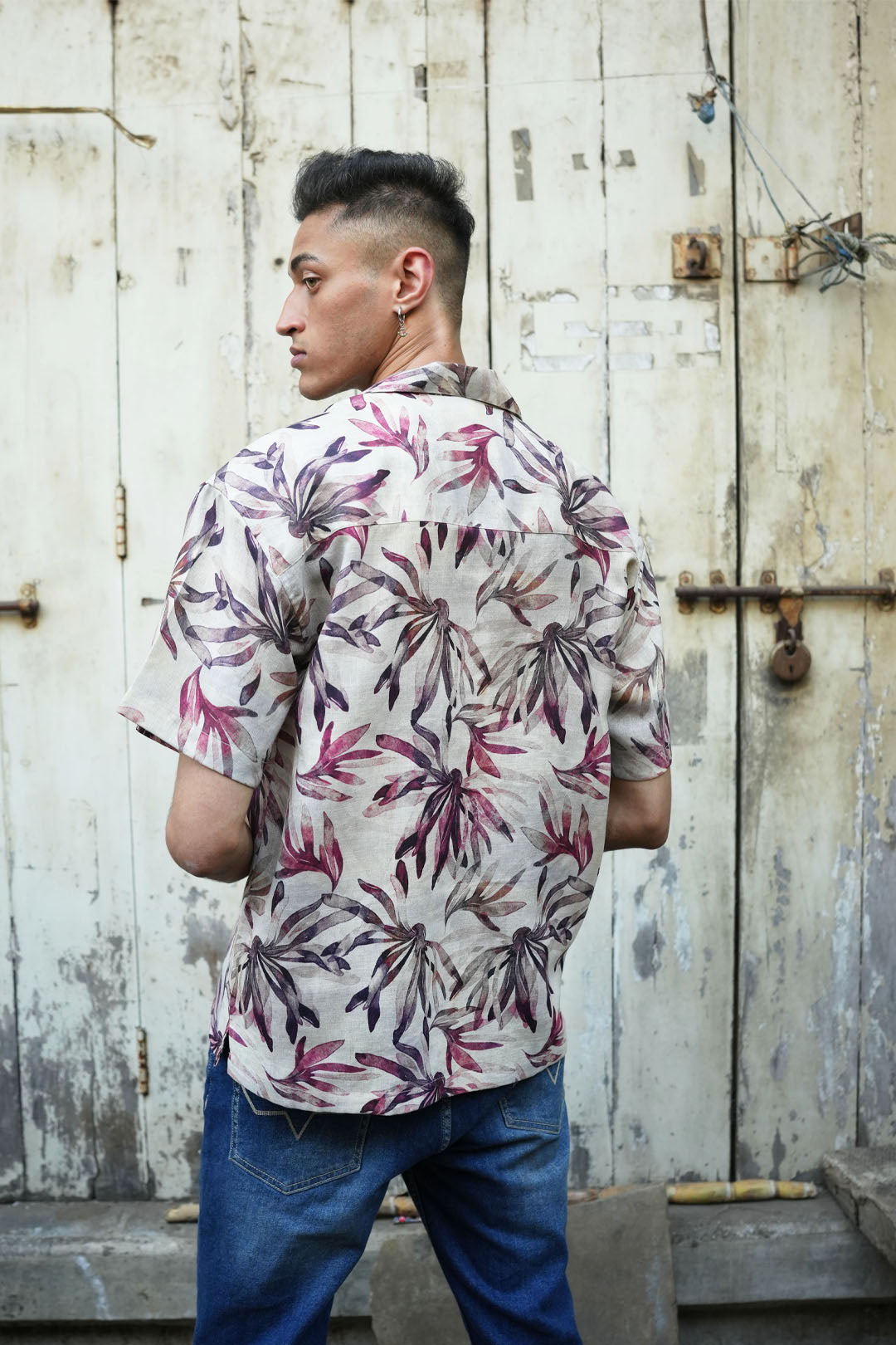 WILD FLOWER LINEN SHIRT