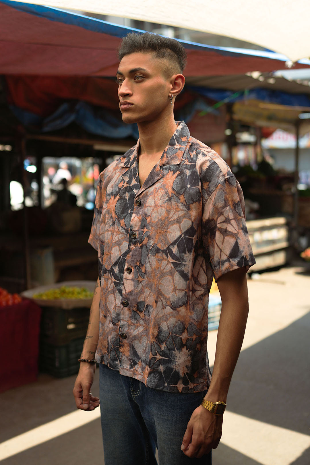 BROWN LINEN SHIRT