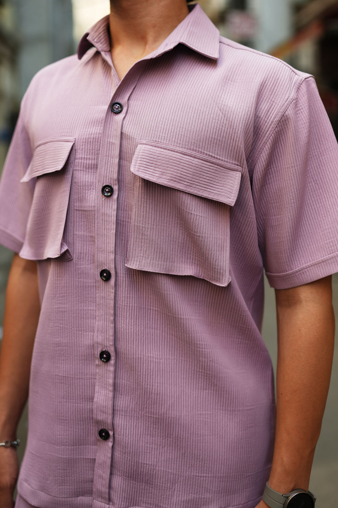 DOUBLE POCKET UTILITY PINK CO-ORD SET