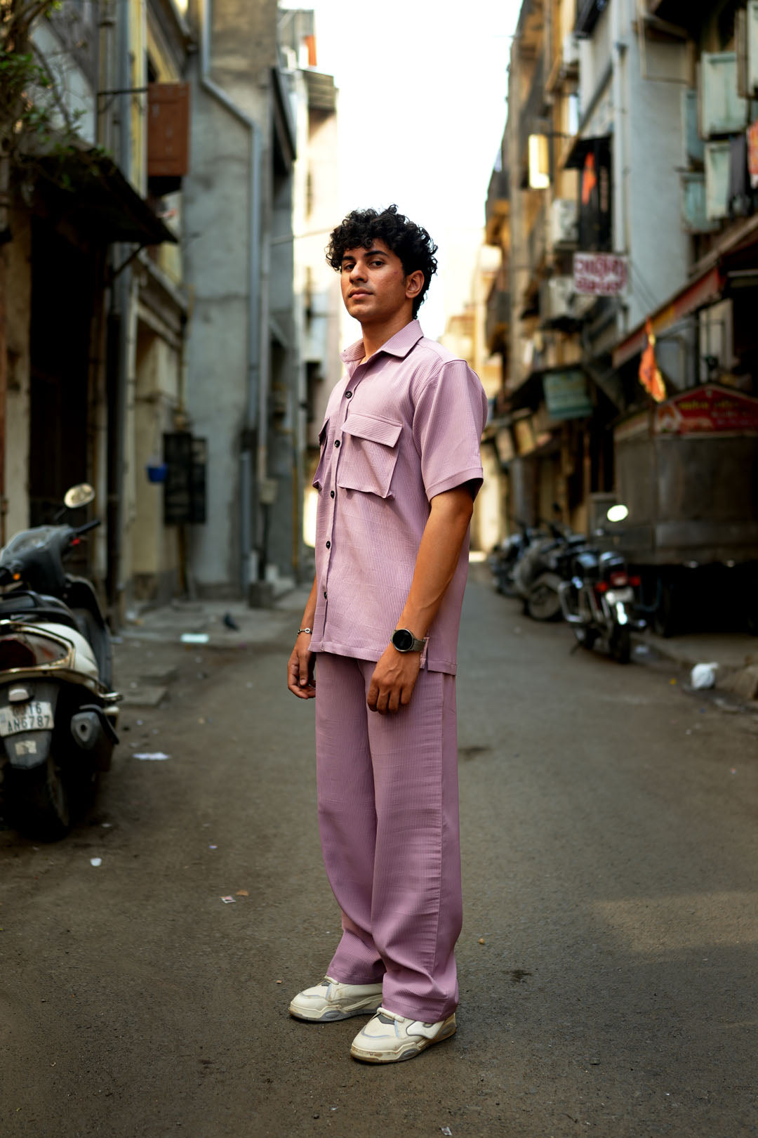 DOUBLE POCKET UTILITY PINK CO-ORD SET