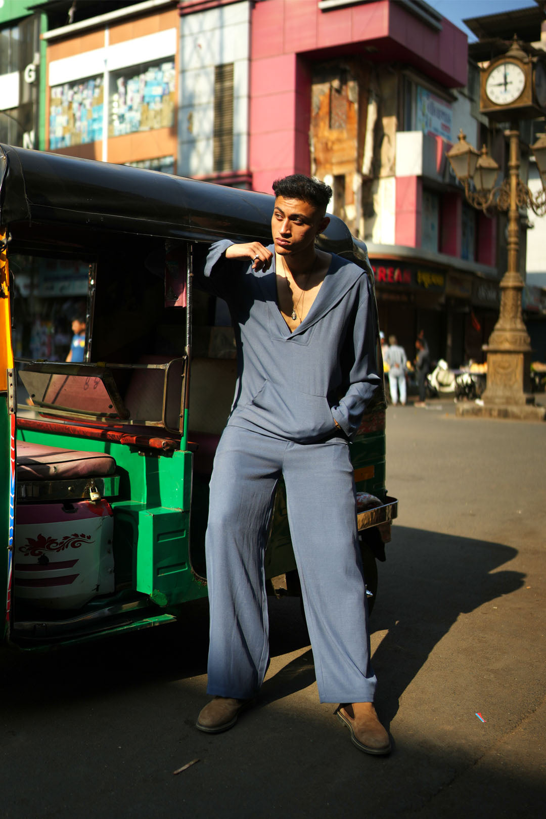 DARK GRAY HOODED SET