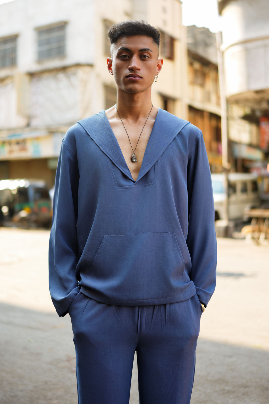 DARK GRAY HOODED SET