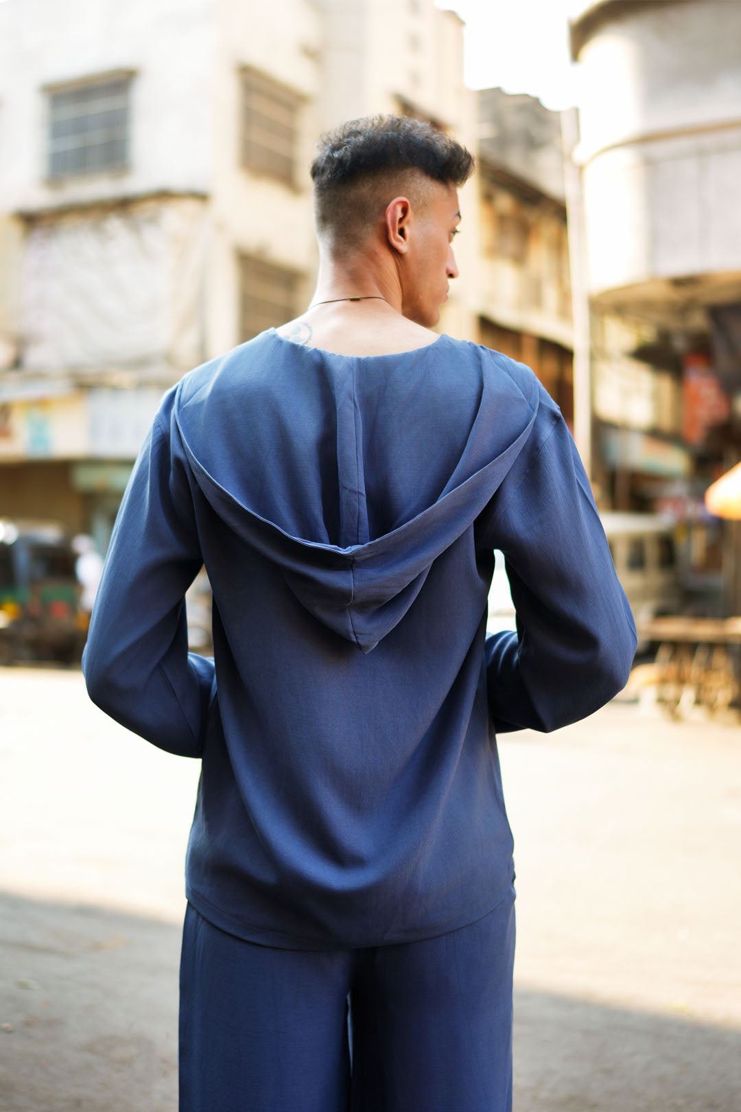 DARK GRAY HOODED SET