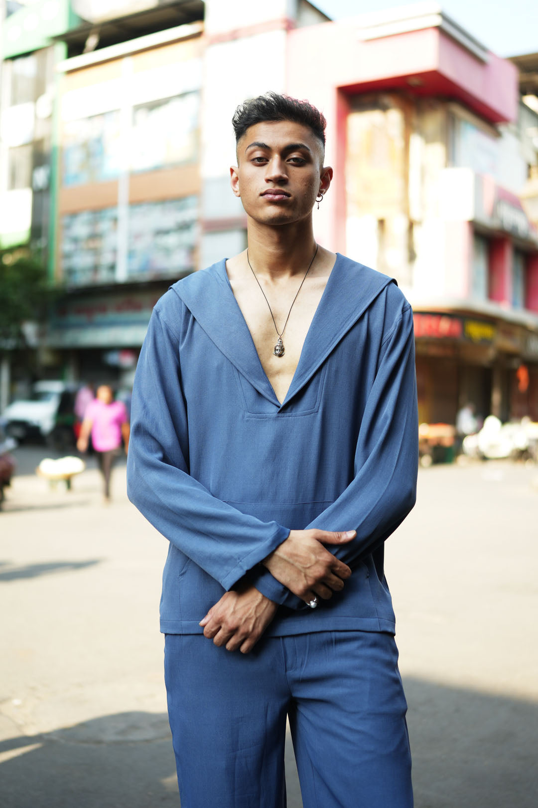 DARK GRAY HOODED SET