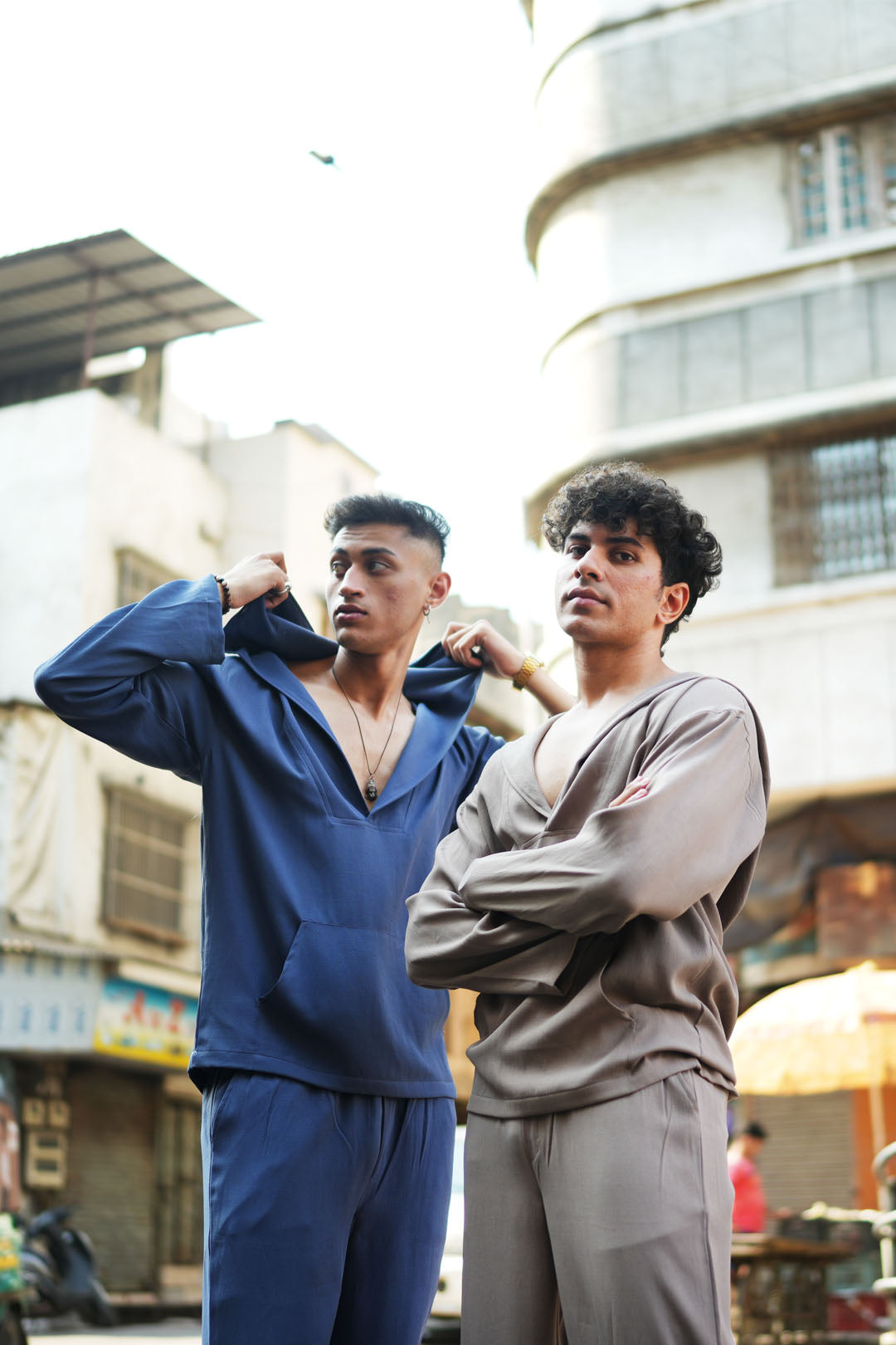 DARK GRAY HOODED SET