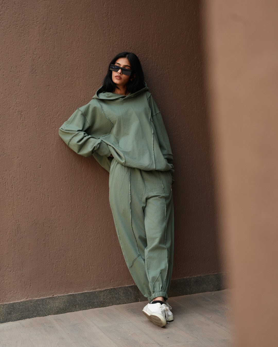 PANEL OVERSIZED UNISEX HOODIE COORD