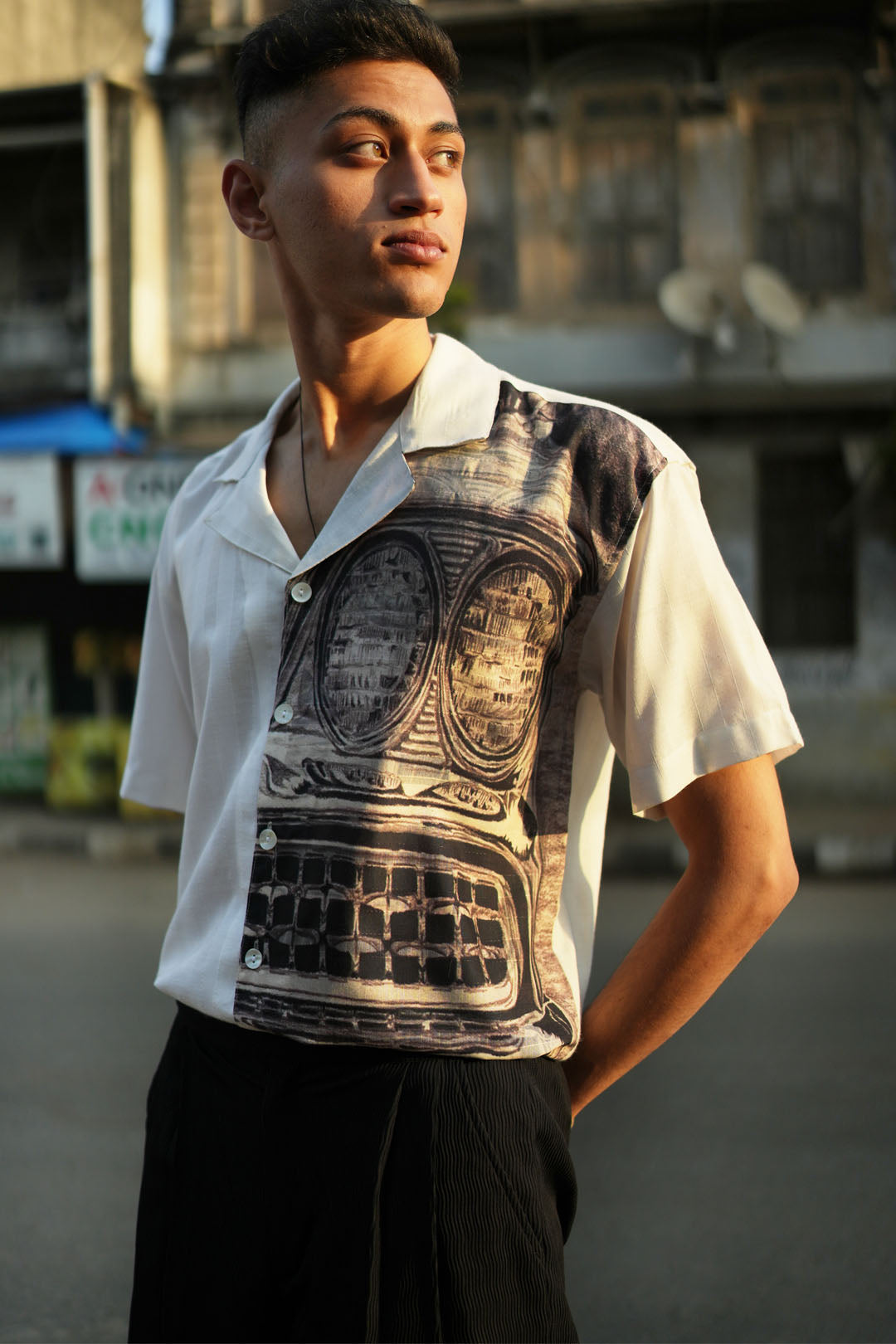 CAMARO VINTAGE SAILOR COLLAR SHIRT