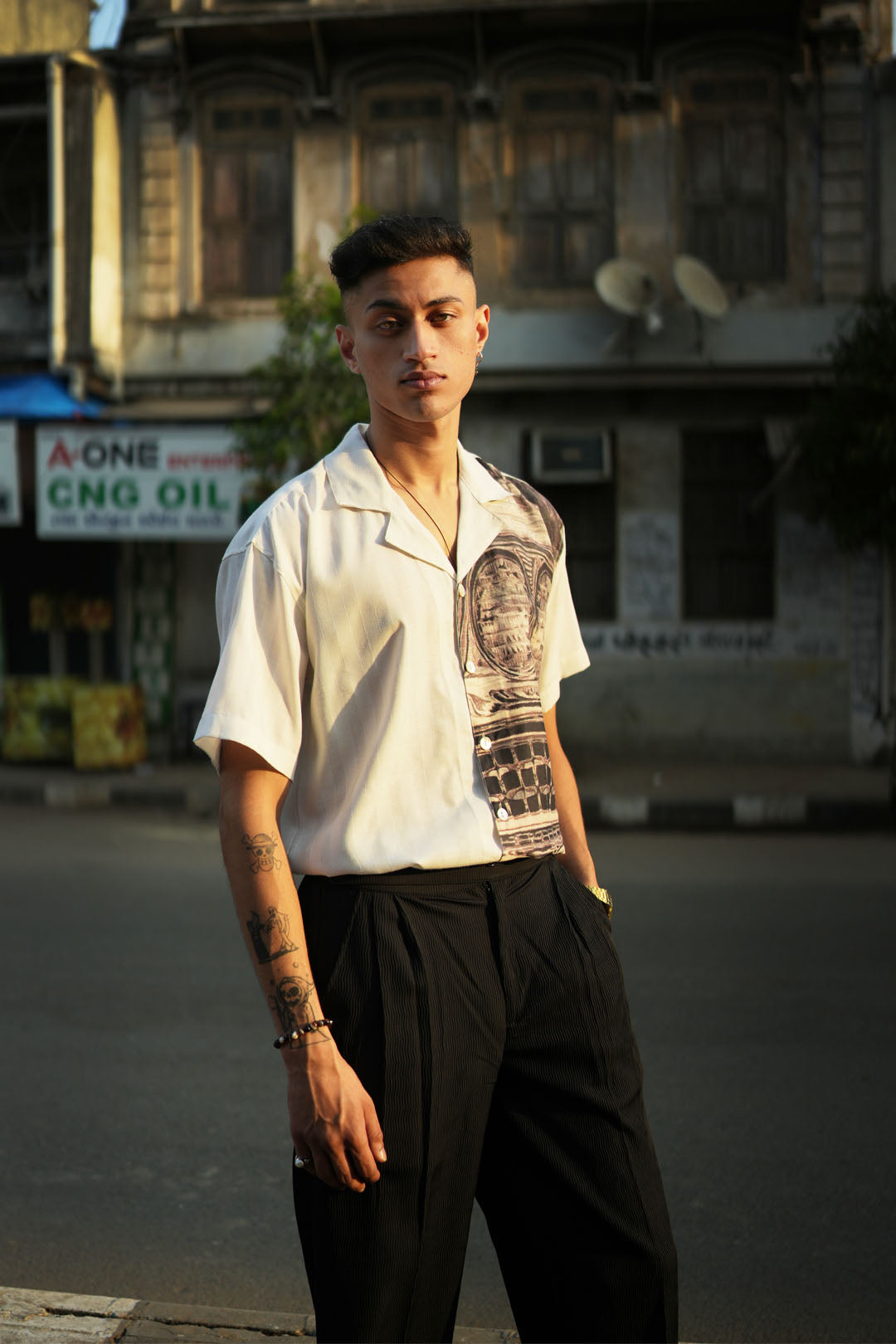 CAMARO VINTAGE SAILOR COLLAR SHIRT