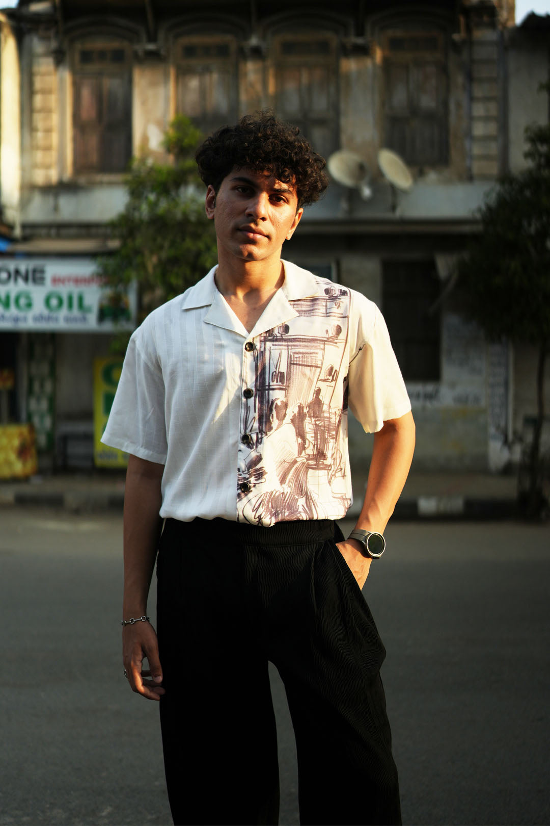 OLD CITY VINTAGE SAILOR COLLAR SHIRT