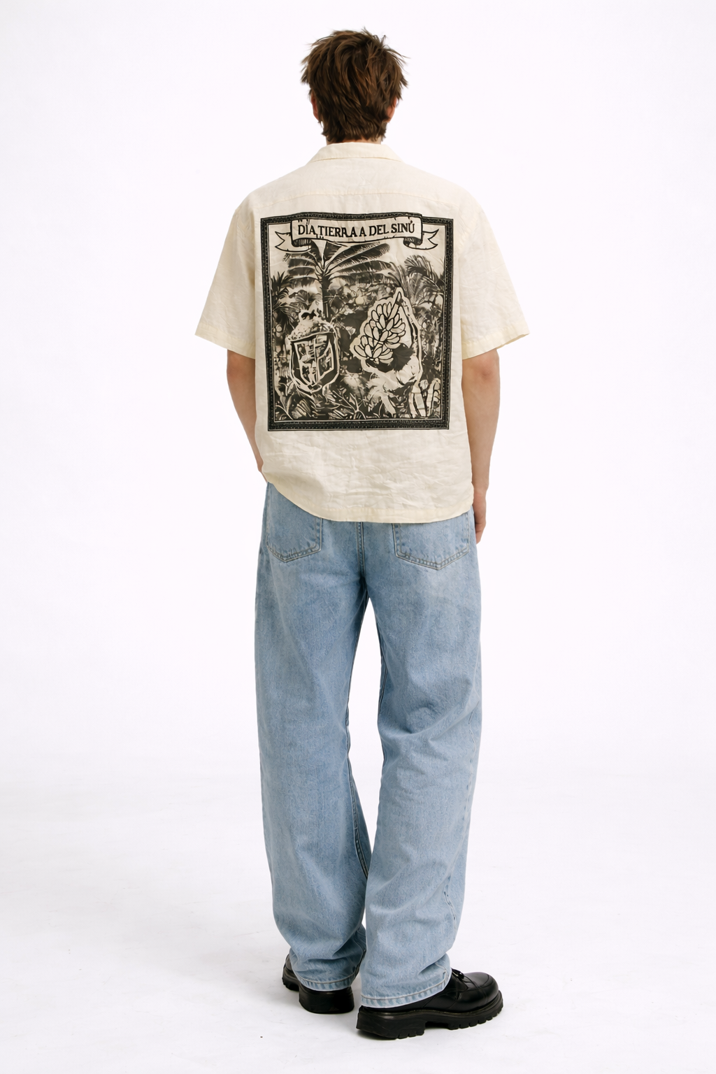 Warm crushed fabric shirt