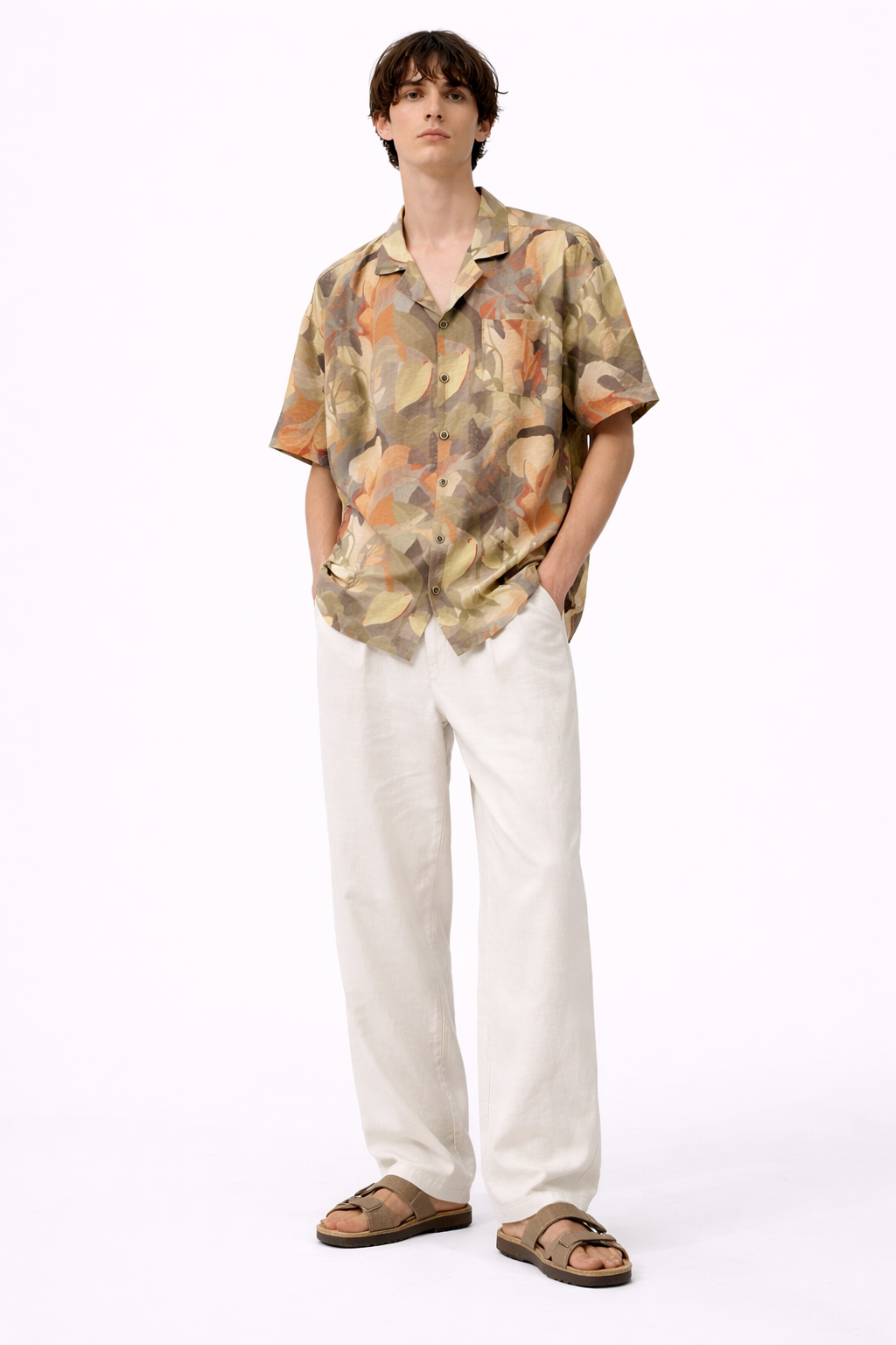 Soft Tropical Printed Shirt