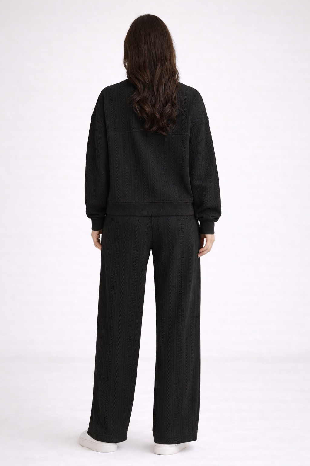 JACQUARD CREW NECK JACKET CO-ORD