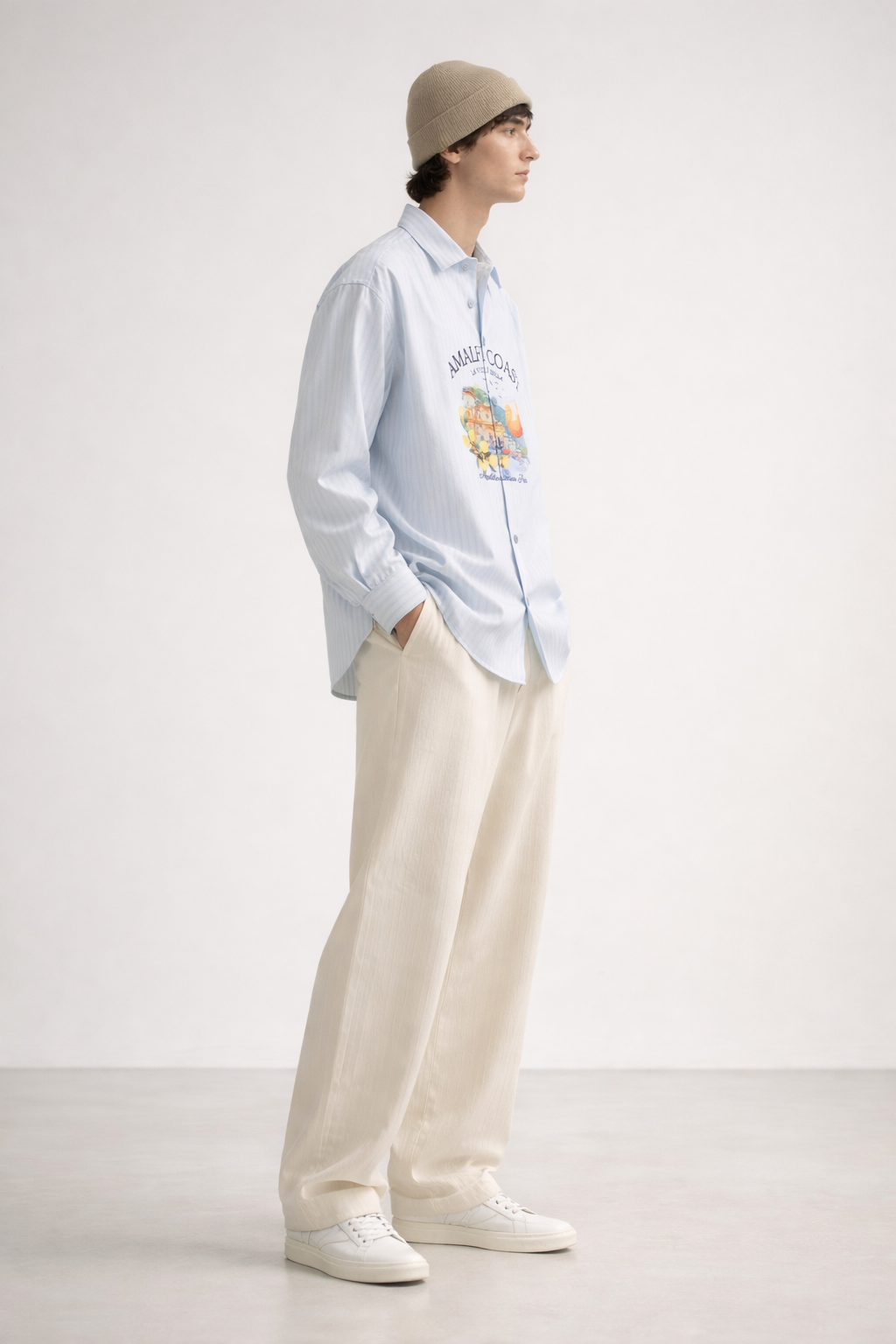 BLUE STRIPED FULL SLEEVE SHIRT