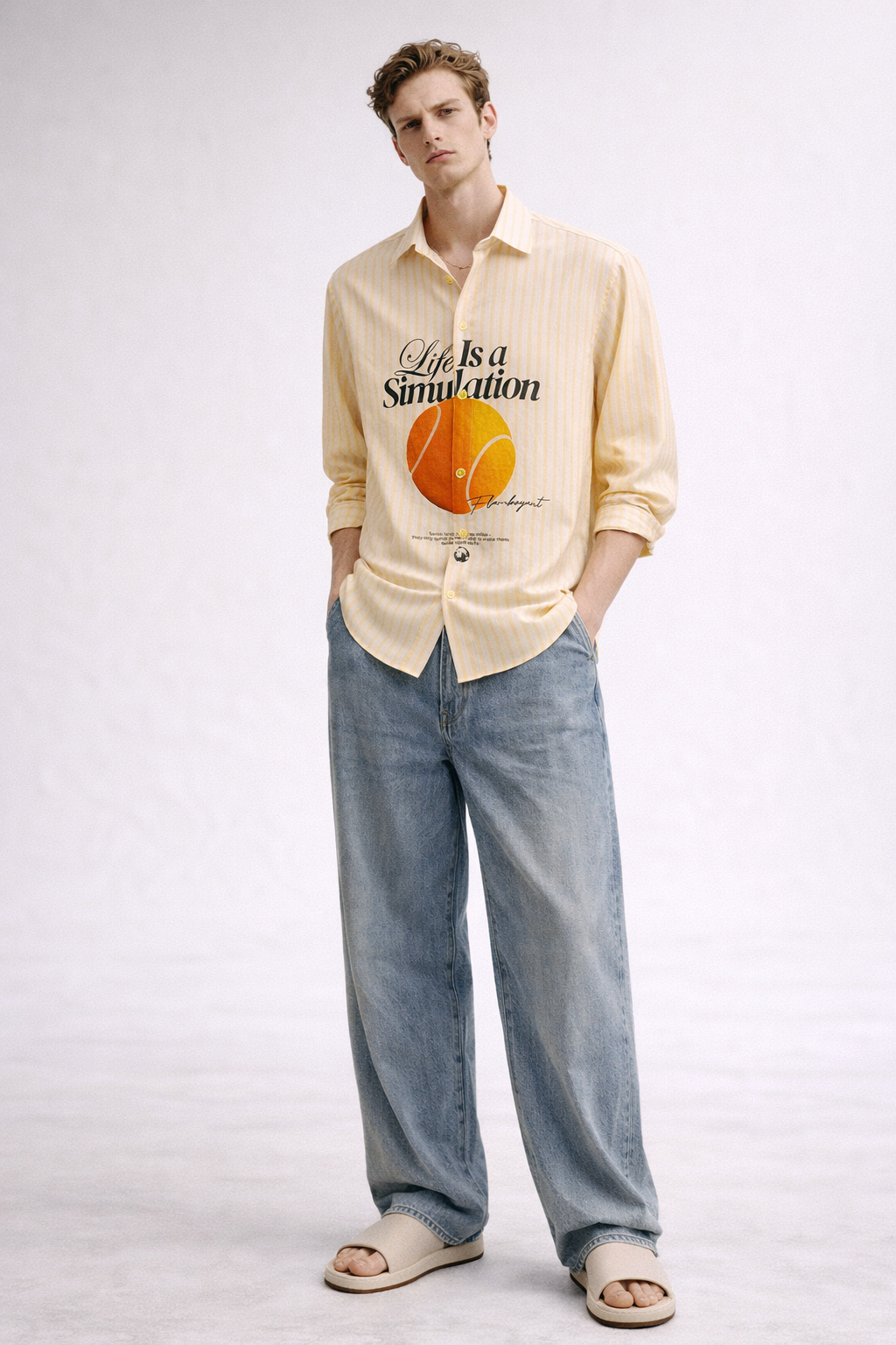 Life Simulation Printed Shirt