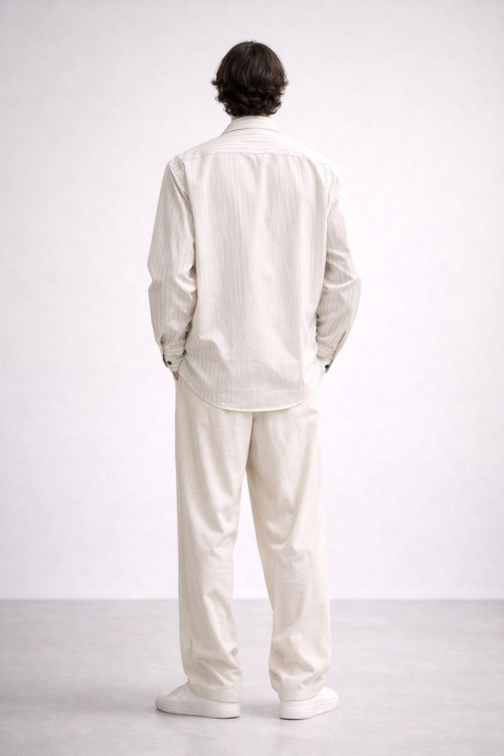 BLACK STRIPED FULL SLEEVE SHIRT