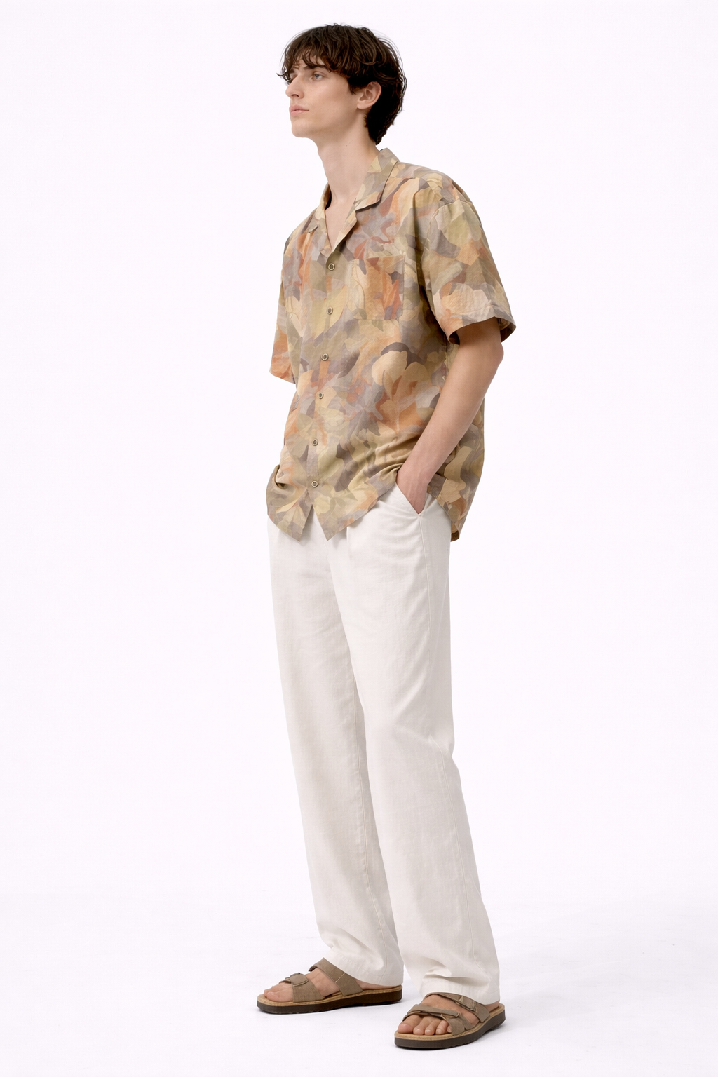Soft Tropical Printed Shirt