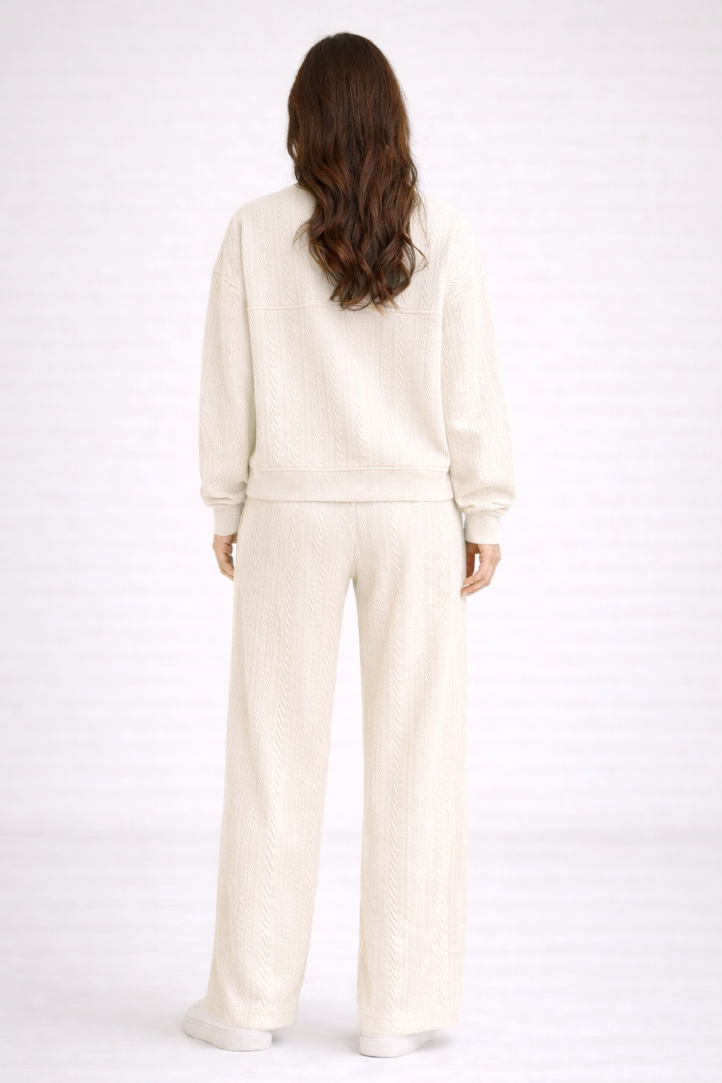 JACQUARD CREW NECK JACKET CO-ORD