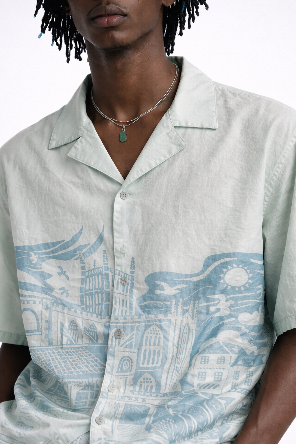 Coastal Blue crush effect shirt