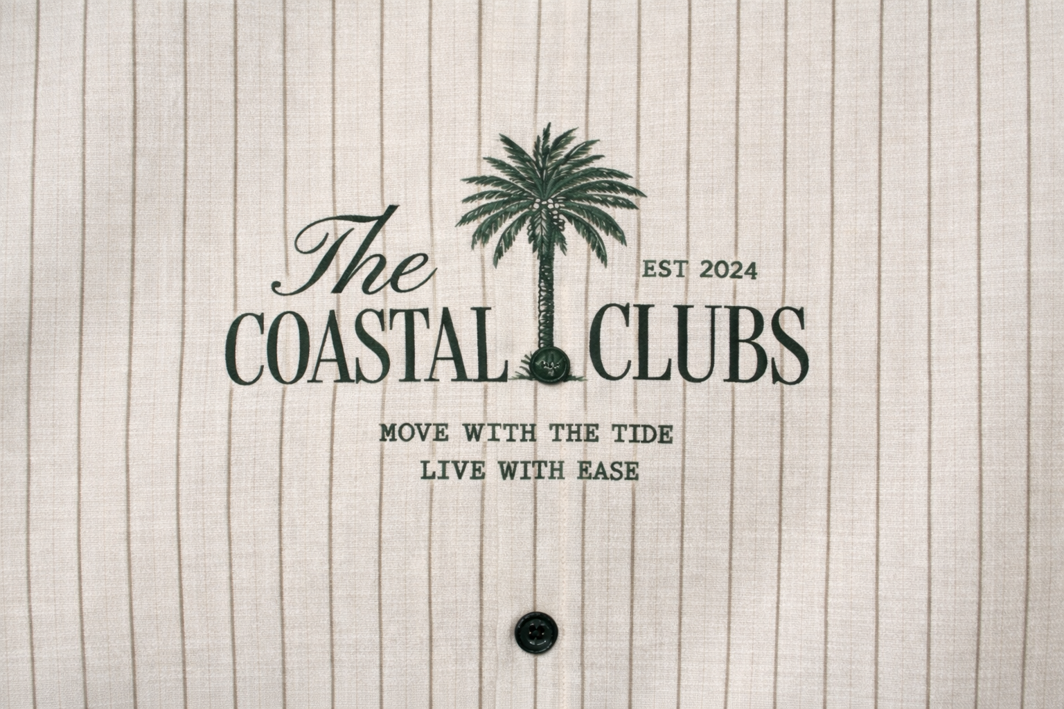 BROWN STRIPED LINEN FULL SLEEVE SHIRT