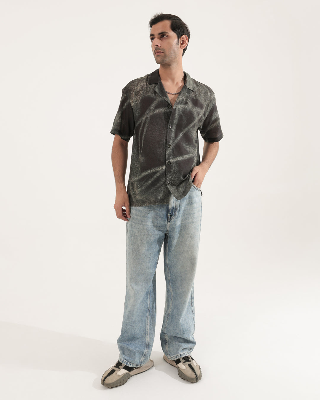 FOREST LINEN OVERSIZED SHIRT