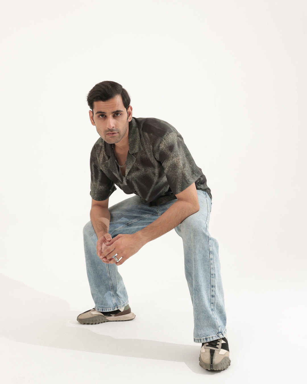 FOREST LINEN OVERSIZED SHIRT