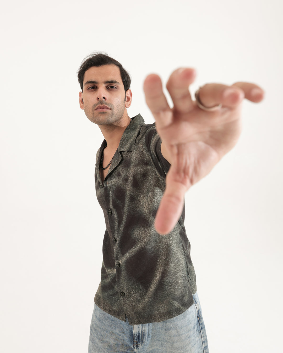 FOREST LINEN OVERSIZED SHIRT