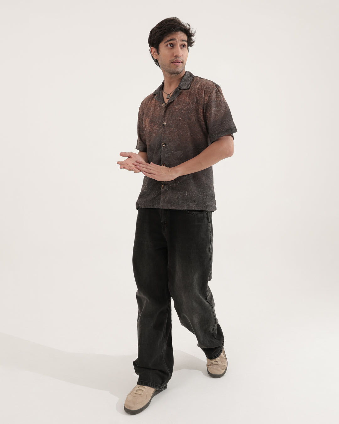 BROWN OVERSIZED SHIRT