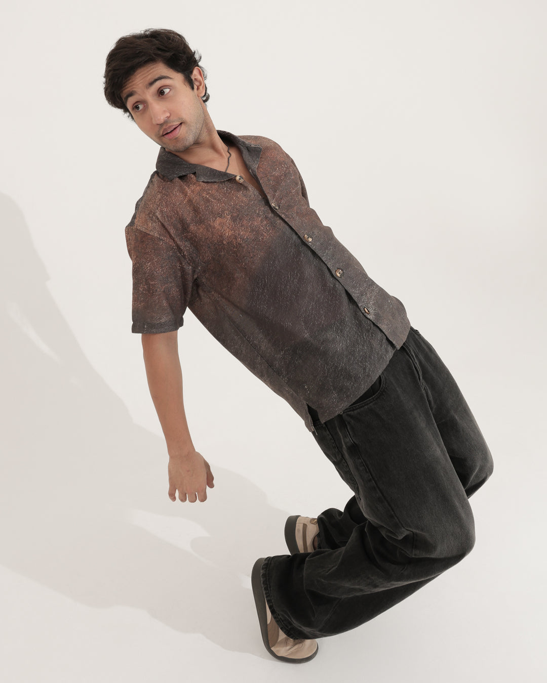 BROWN OVERSIZED SHIRT