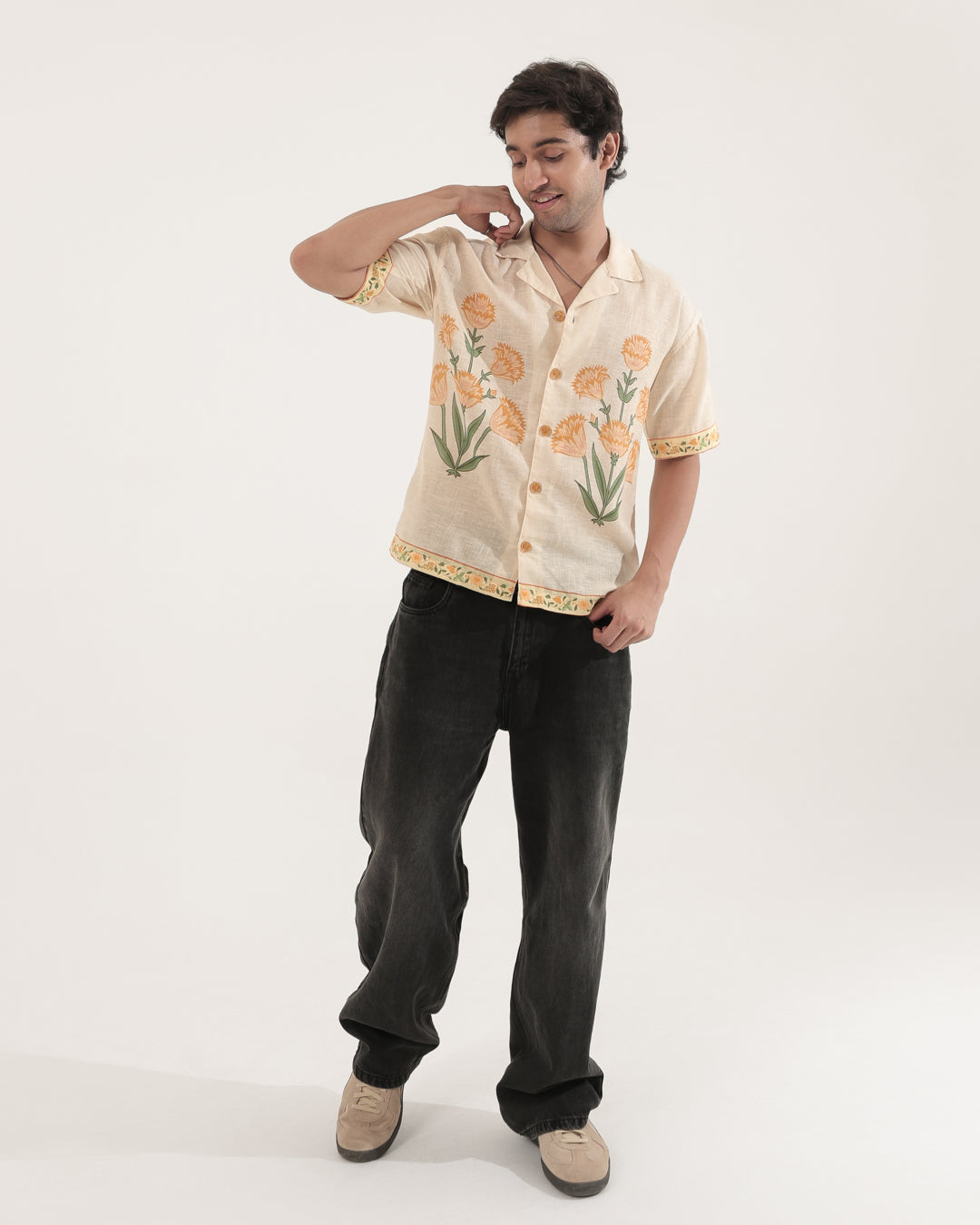 CARNATION LINEN OVERSIZED SHIRT