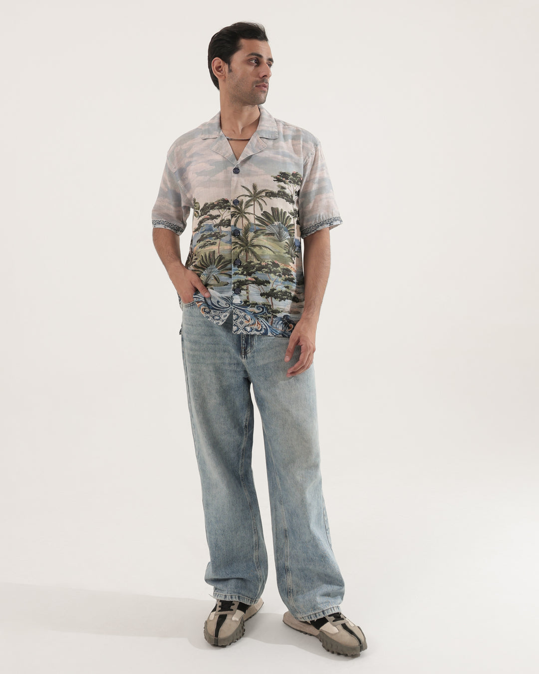 BEACH LINEN OVERSIZED SHIRT