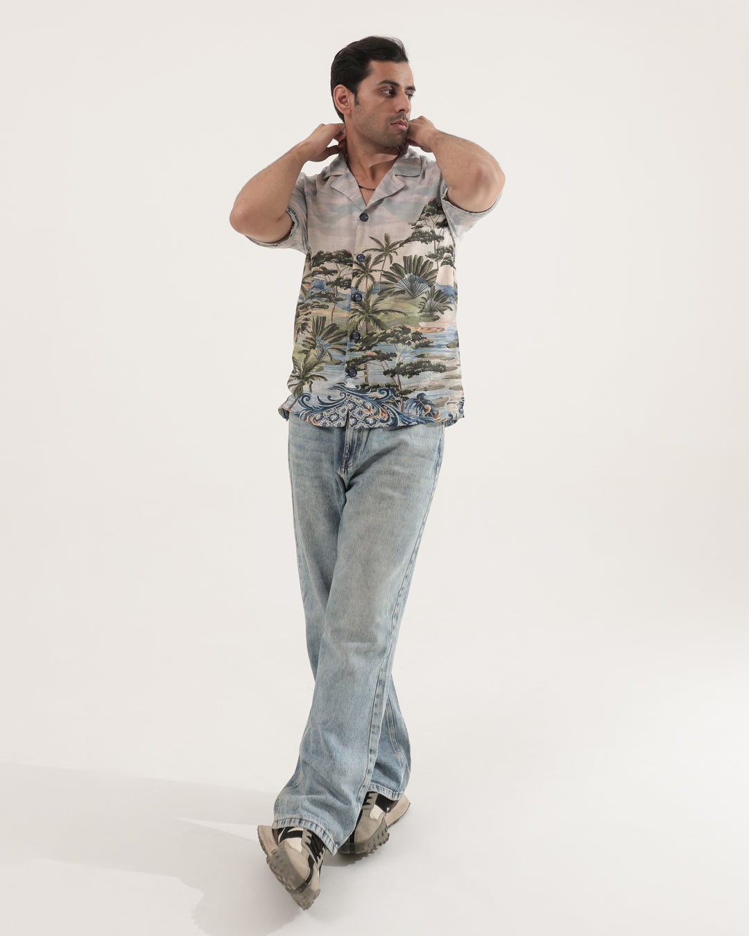 BEACH LINEN OVERSIZED SHIRT