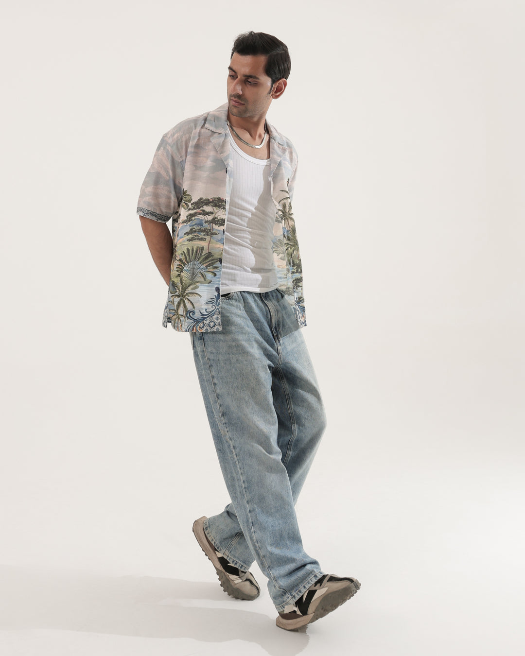 BEACH LINEN OVERSIZED SHIRT