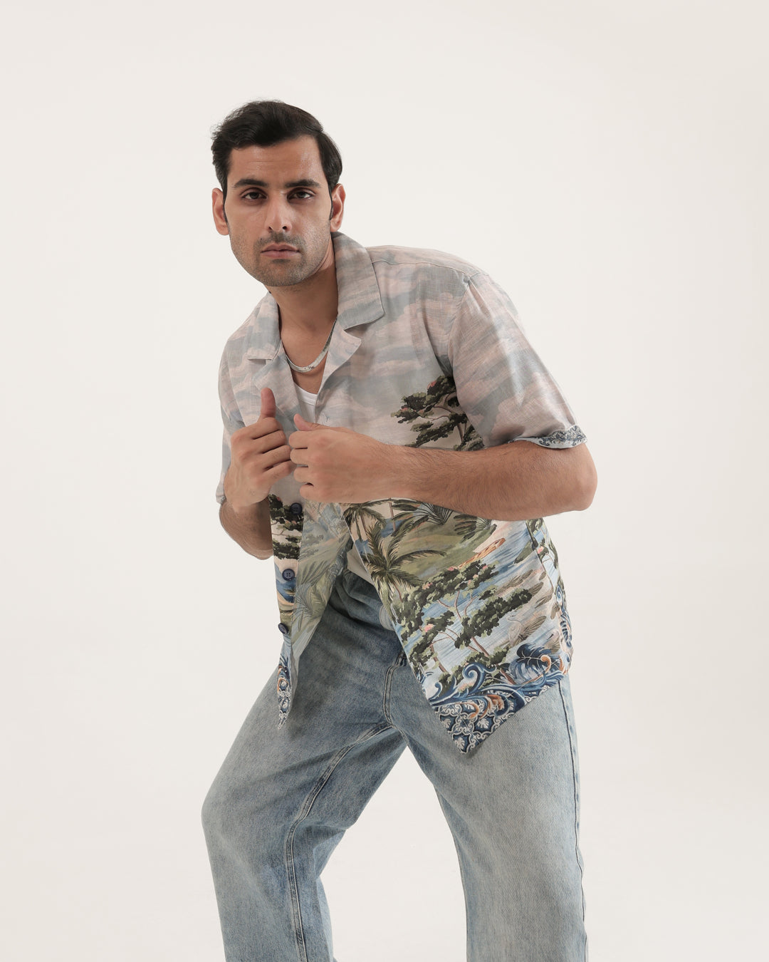 BEACH LINEN OVERSIZED SHIRT