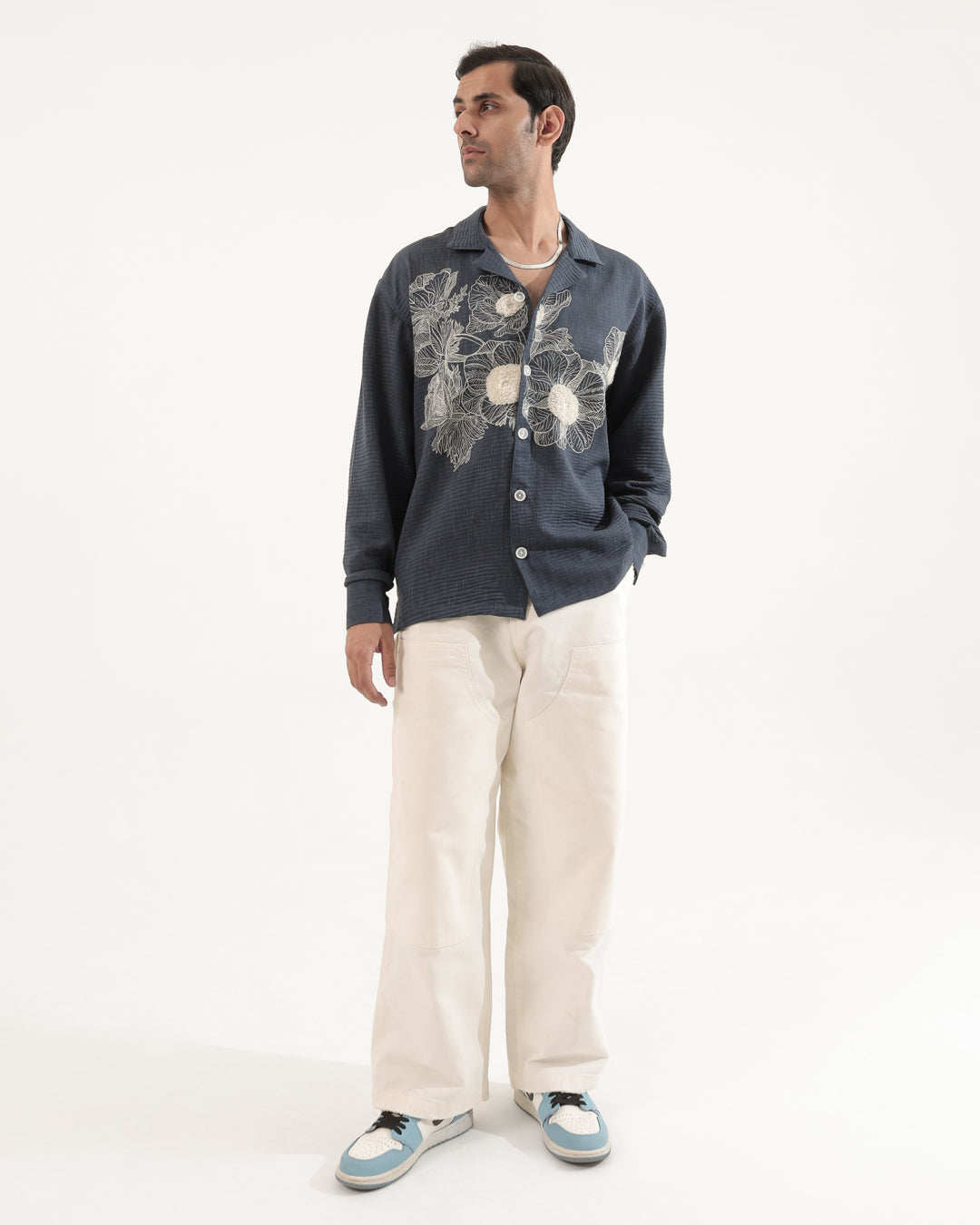 DANDELION EMBROIDERED UNISEX SHIRT