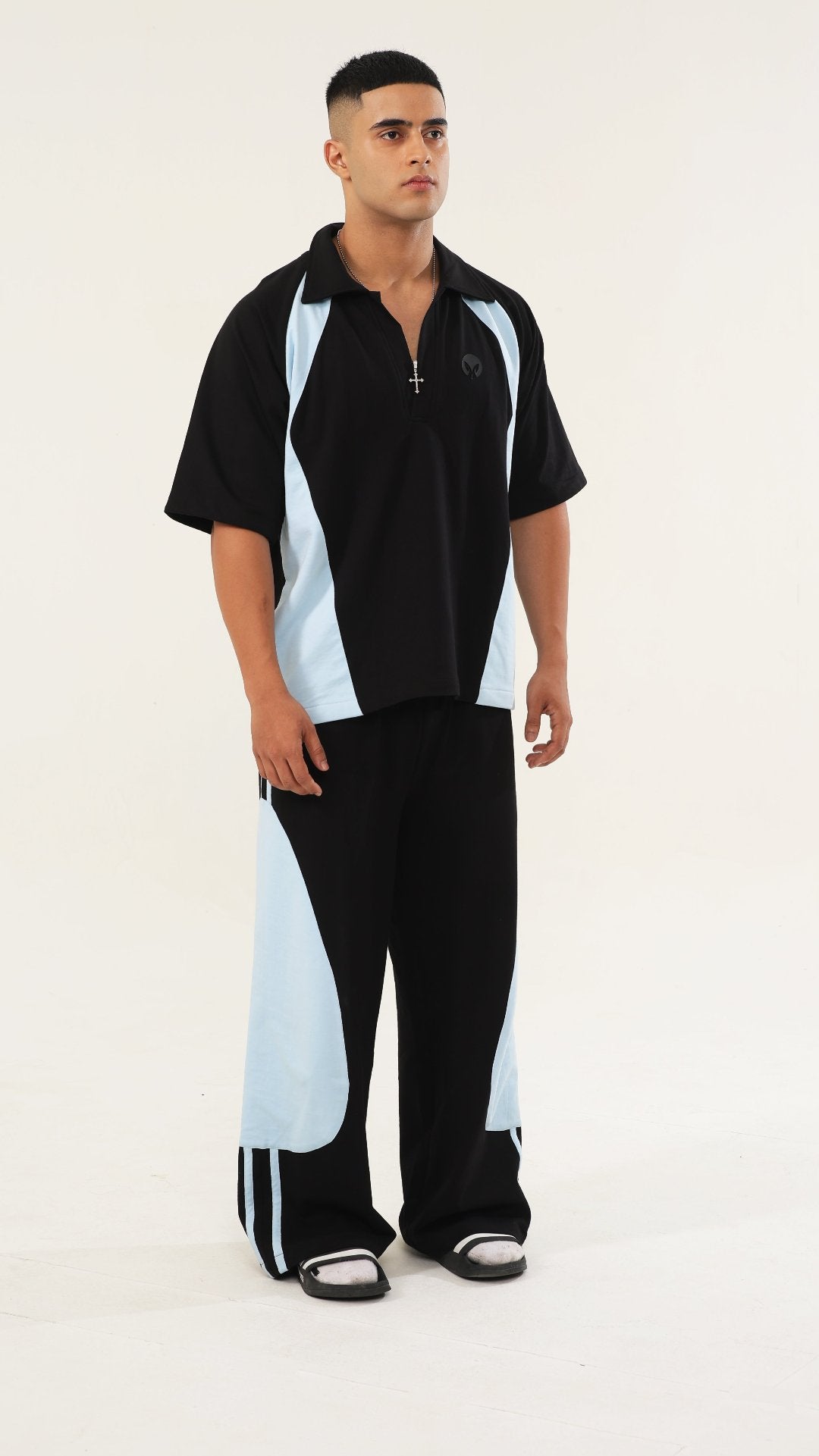Polo patch side stripe tracks