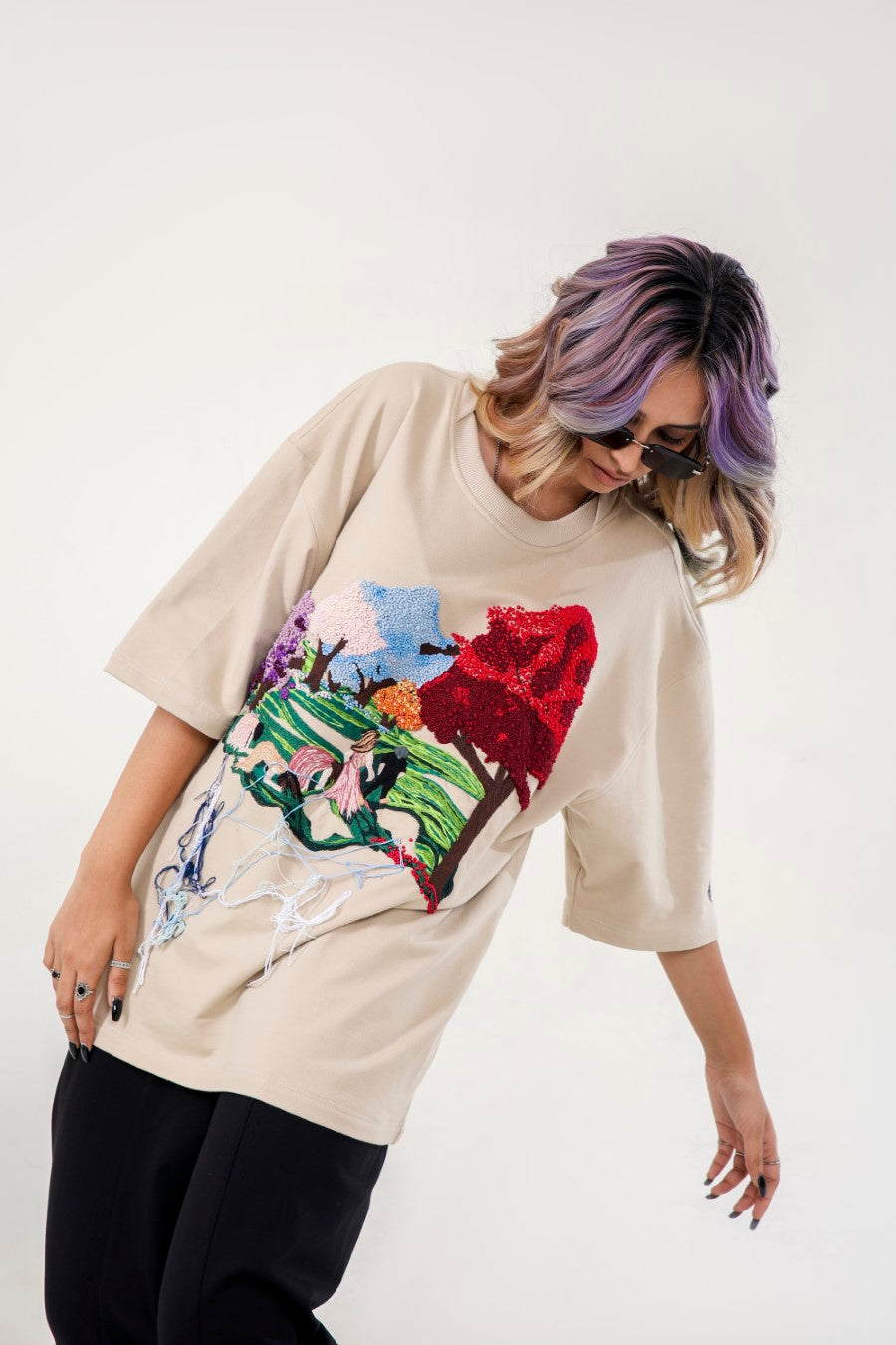 ANGEL HANDEMBROIDERED UNISEX TSHIRT