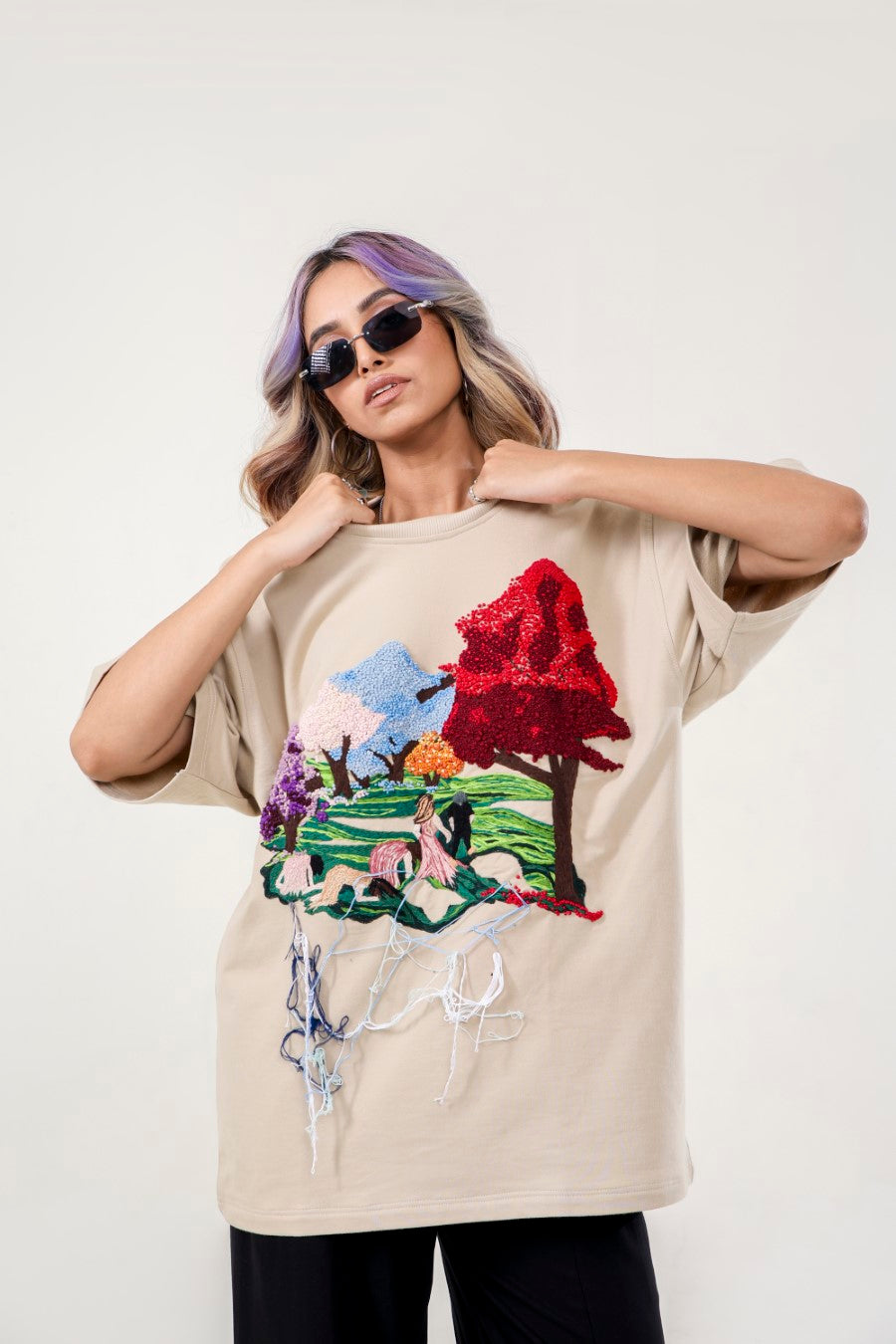 ANGEL HANDEMBROIDERED UNISEX TSHIRT