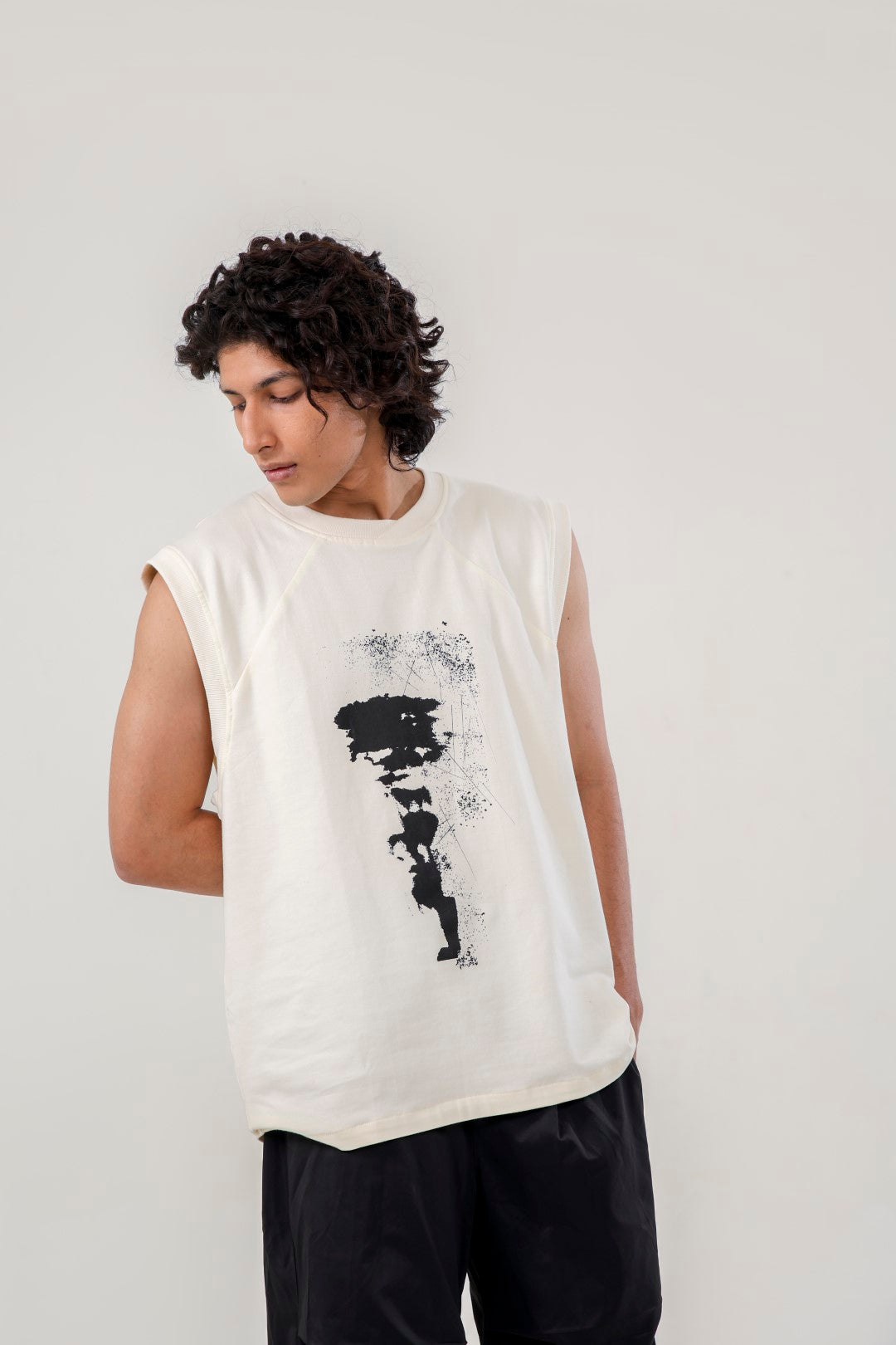 Blur flower vest