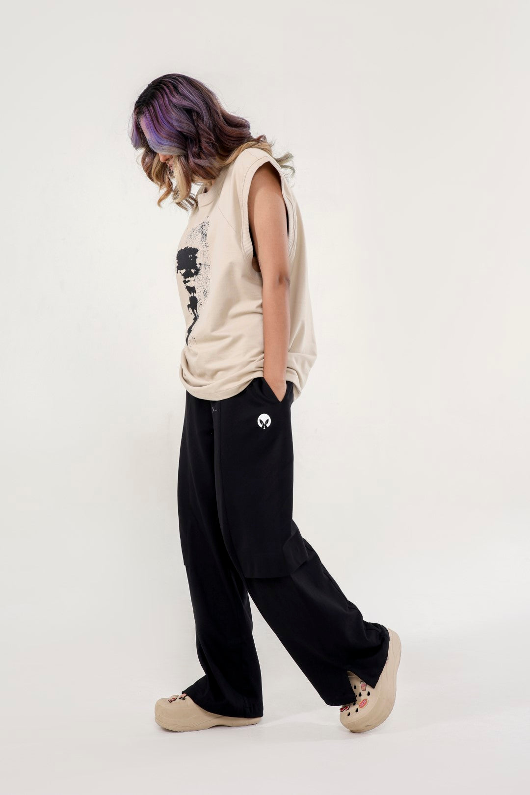 Blur flower vest
