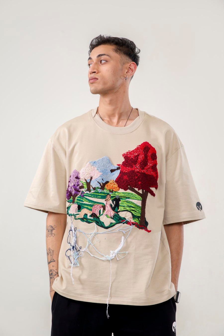 ANGEL HANDEMBROIDERED UNISEX TSHIRT