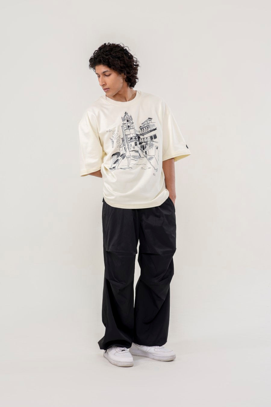 STREET HANDEMBROIDERED UNISEX TSHIRT