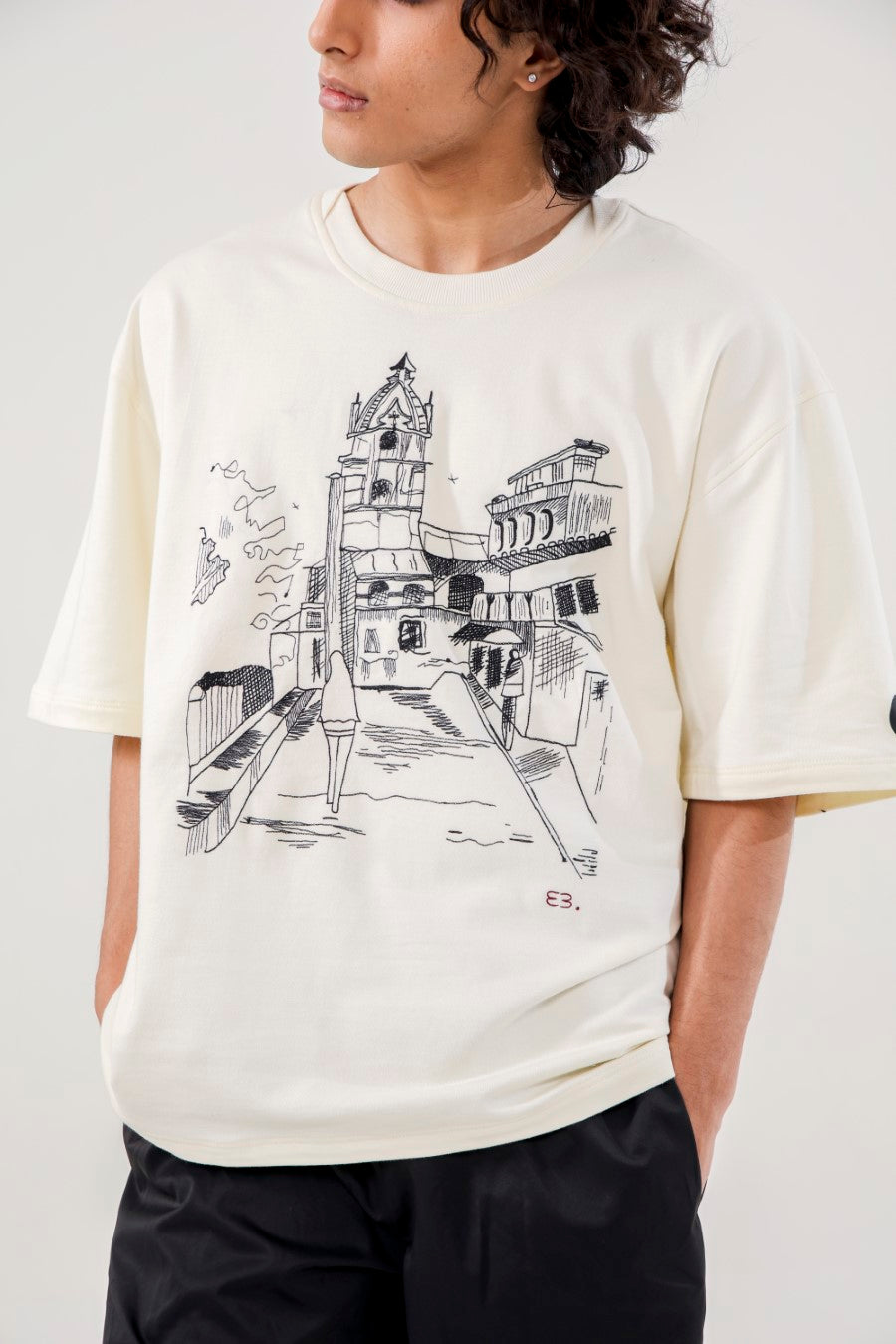 STREET HANDEMBROIDERED UNISEX TSHIRT